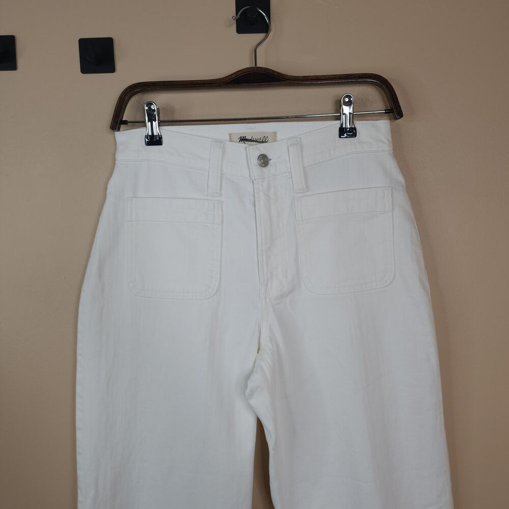 Madewell Perfect Vintage Wide-Leg Jean in Tile White: Patch Pocket Size 28P - Picture 2 of 12